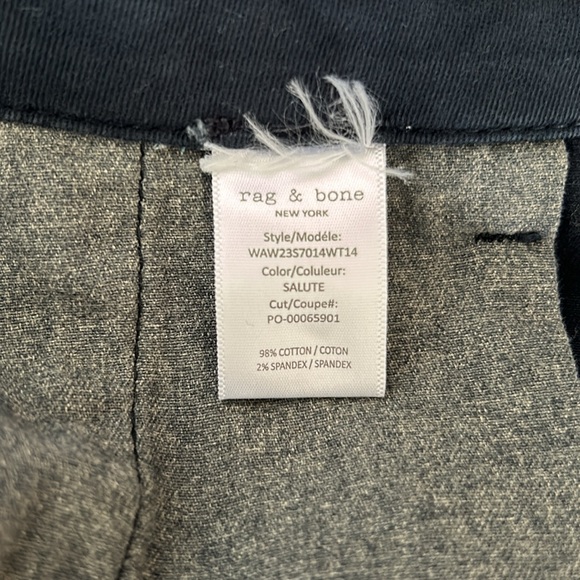 Sofie Wide Leg Cotton Chino In Navy - Picture 11 of 13